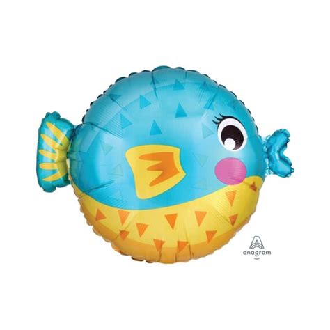 Pufferfish Balloon 19" | Puffer Fish Foil Balloon | Ocean Birthday ...