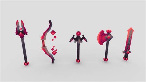 Ruby Weapons (Volume 1) - Download Free 3D model by EliteCreatures [d084652] - Sketchfab