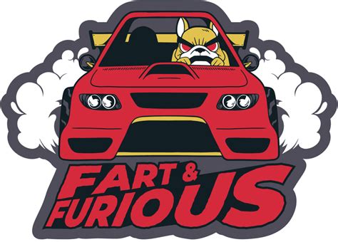 Fart & Furious Dog Car Sticker – VulgrCo