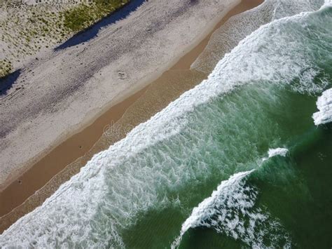 Aerial of Waves and Beautiful Cape Cod Beach Stock Photo - Image of cape, aerial: 97382514