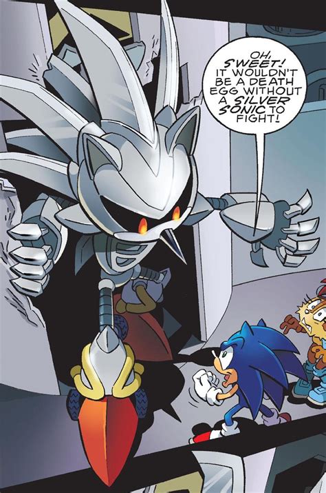 Silver Sonic - Mobius Encyclopaedia - Sonic the Hedgehog Comics