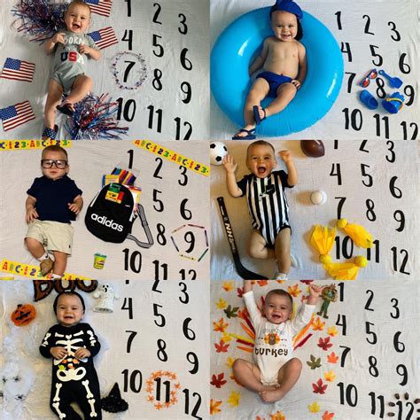 Baby monthly milestone blanket picture | Baby milestones pictures ...