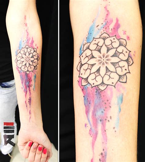 Mandala in watercolor tattoo by enhancertattoo on DeviantArt