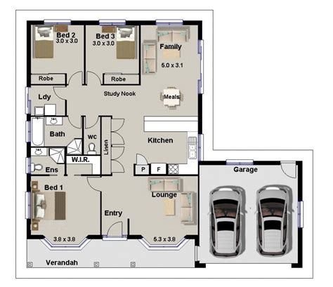 Luxury Nice 3 Bedroom House Plans - New Home Plans Design