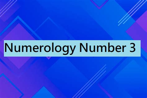 Numerology 3 - Meaning of Number 3 & Compatibility - The Astrology Site