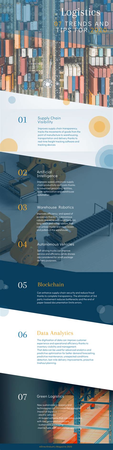 Logistics: 7 Trends for 2020 (Infographics) - DirectIndustry e-Magazine