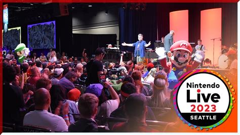 Mario and Luigi Hype Up the Concert Crowd at Nintendo Live 2023 - YouTube