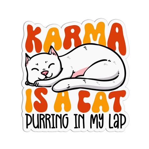 Karma is a cat Taylor Swift Sticker – GirlsPrintingHouse