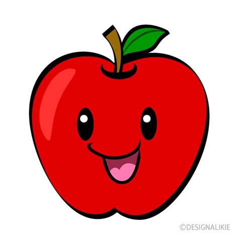 Smile Apple Clip Art Free Pictures｜Illustoon | Drawing apple, Apple ...