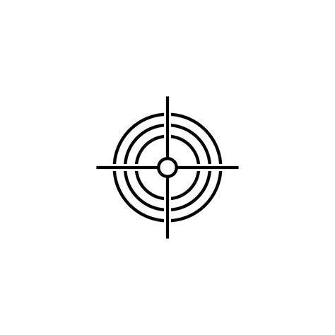 Premium Vector | Shooting target logo vector icon