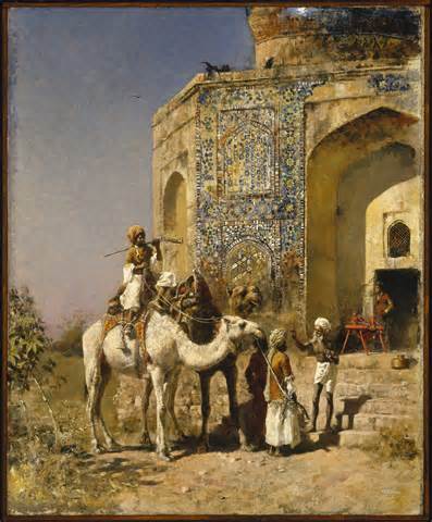 File:Edwin Lord Weeks - The Old Blue-Tiled Mosque Outside of Delhi ...