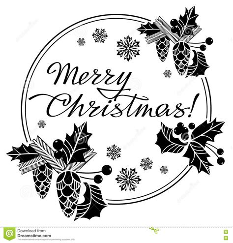 Merry Christmas Clipart Black And White Happy Holidays Clipart | Images and Photos finder