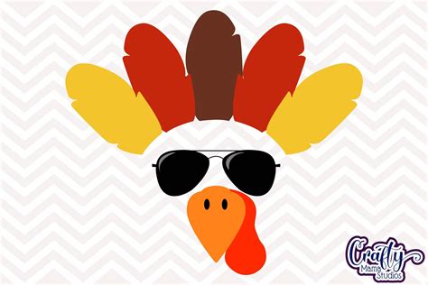 Turkey Face Svg By Crafty Mama Studios | TheHungryJPEG