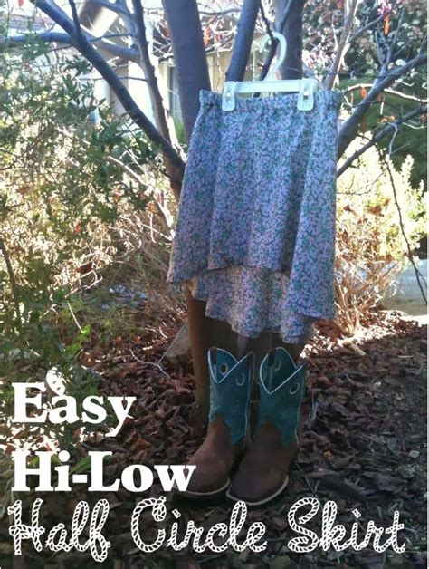 Coconut Love: Easy Hi-Low Half-Circle Skirt