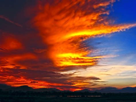Fire Sky Free Stock Photo - Public Domain Pictures