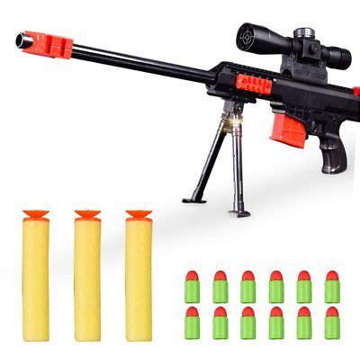 NEW 2019 Nerf Military Sniper Toy Rifle Gun Kids Gift Weapon 15 Pcs ...