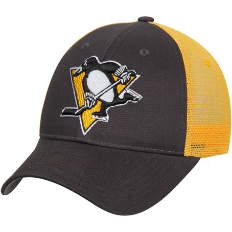 Zephyr Pittsburgh Penguins Charcoal/Gold Basic Trucker Adjustable ...