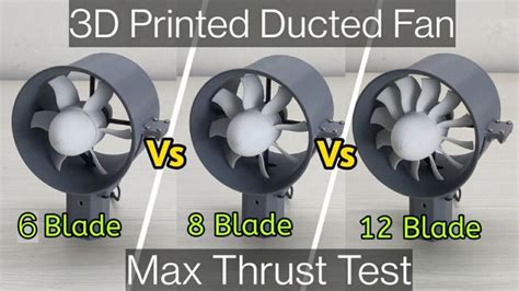 DIY 80 mm Electric Ducted Fan | 3D Printed | Thrust test comparison | 3d printing, Mechanical ...