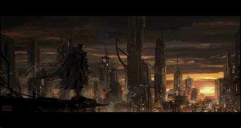 Mark Molnar - Sketchblog of Concept Art and Illustration Works: Cyberpunk Cityscape - Speedpainting