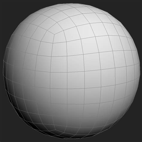 3d perfect sphere mesh model