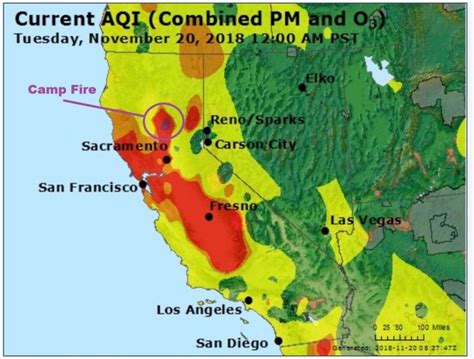 California Fires Map: Camp Fire Update, Air Quality, Containment, Death Toll Latest