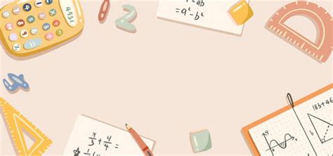 Cute Hand Drawn Style Mathematics Education Pink Stripes Background, Desktop Wallpaper, Pc ...