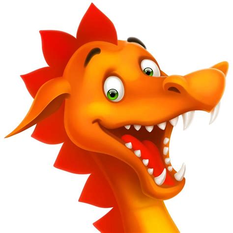 cute smiling happy dragon as cartoon or toy isolated on white | Ростовая кукла, Дракон, Куклы