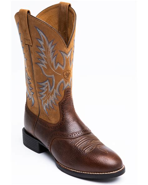 Ariat Barrel Brown Stockman Cowboy Boots - Round Toe | Boot Barn