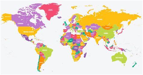 Mapa-Múndi: continentes, países e oceanos - Toda Matéria