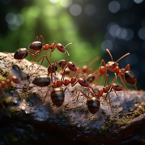 Premium AI Image | group of ants