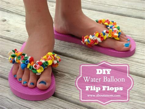 DIY Water Balloon Flip Flops Craft - About A Mom