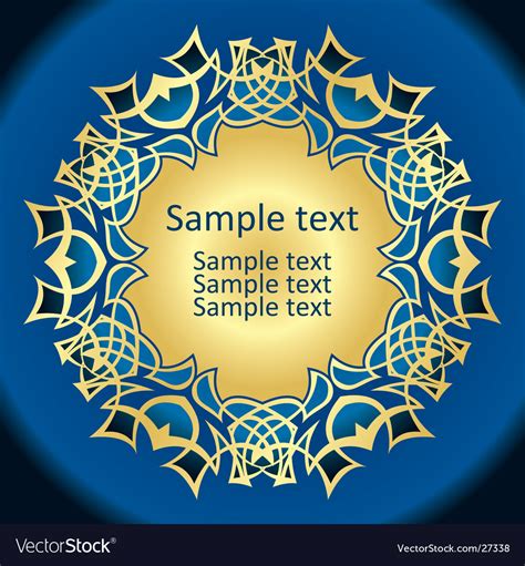 Gold pattern Royalty Free Vector Image - VectorStock