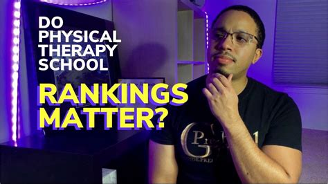 Do Physical Therapy School Rankings Matter? - YouTube