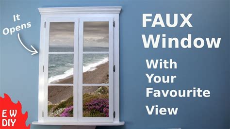 Faux Window with your favourite view. - YouTube