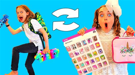 TRICK THE OTHER PERSON SCHOOL SUPPLIES SWITCH UP 2 Challenge w/ The Norris Nuts - YouTube