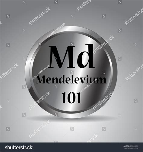 Periodic Tablemendelevium Periodic Stock Vector (Royalty Free) 768965884 | Shutterstock