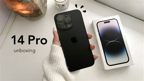 iPhone 14 Pro Space Black aesthetic unboxing 🧸 | setup + camera test + MagSafe accessories - YouTube