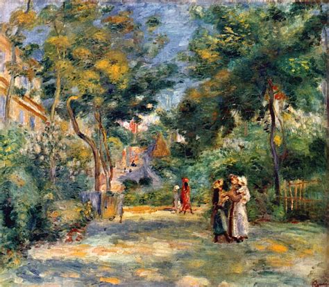 Figures in a Garden - Pierre-Auguste Renoir - WikiArt.org ...