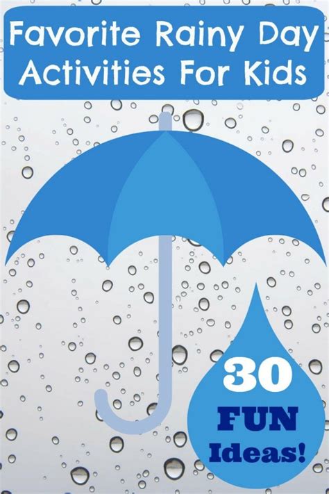 Favorite Rainy Day Activities For Kids {30 Ideas!} | Emily Reviews | Rainy day activities for ...