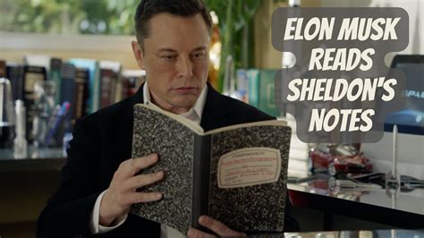 Young Sheldon | Elon Musk reads Sheldon's notes - YouTube