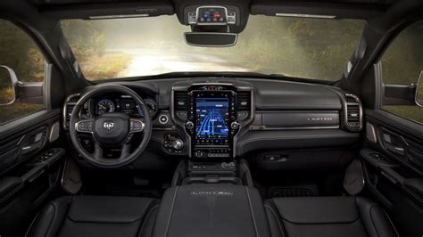 2020 Ram 1500 interior with Rebel, Limited, Laramie and Longhorn