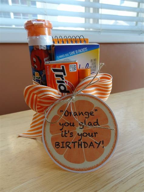 Time For Crafts: Orange You Glad... Birthday Gift