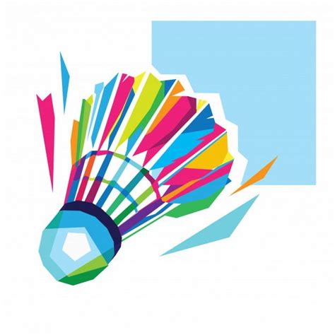 Premium Vector | Colorful shuttlecock illustration | Sports illustrations art, Illustration ...