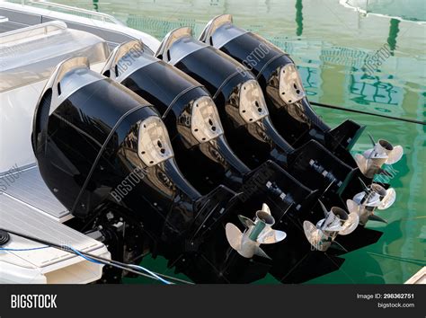 Four Outboard Motors Image & Photo (Free Trial) | Bigstock