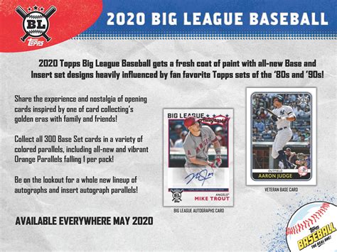 2020 Topps Big League Baseball Cards RETAIL Brings New Fun!!