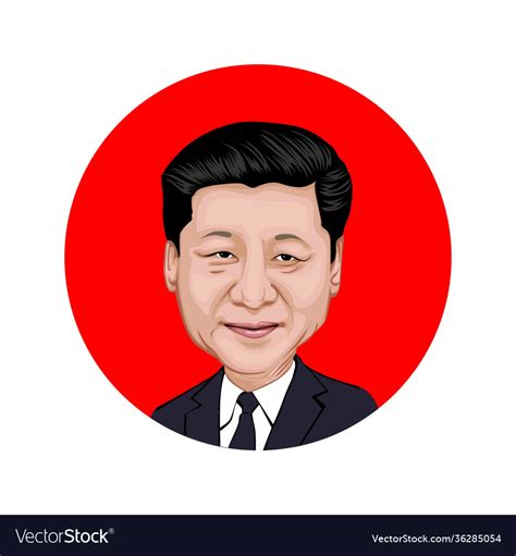 Xi jinping Royalty Free Vector Image - VectorStock