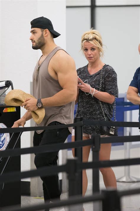 Britney Spears and Boyfriend Sam Asghari - Airport in Miami 06/10/2018 ...