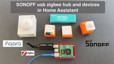 SONOFF usb zigbee hub and devices in Home Assistant - YouTube