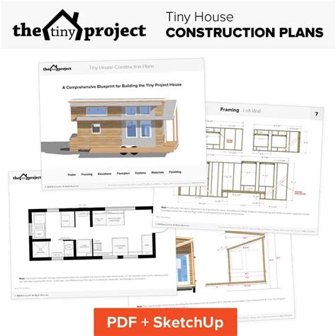 Our Tiny House Floor Plans (Construction PDF + SketchUp) | The Tiny Project | Mini Houses. More ...