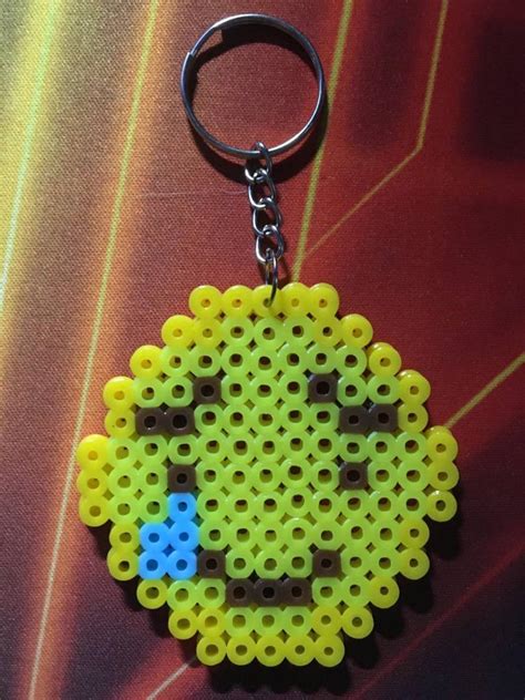 Perler Bead Crying Emoji Keychain, Hobbies & Toys, Stationary & Craft ...